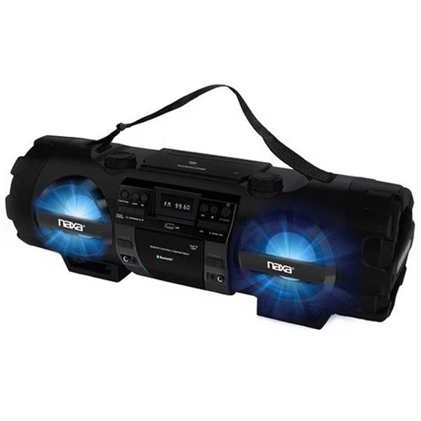 Naxa NPB-262 Bass Reflex Boombox with PA system and Bluetooth, Naxa Electronics, Mfr#: NPB-262